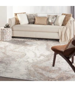 Nourison Home Elation ETN02 Ivory Grey 9 ft. X 12 ft. Area Rug