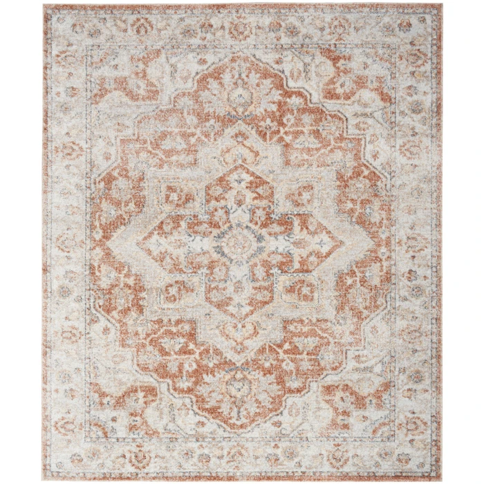 Nourison Astra Machine Washable Area Rug ASW12 Gold/Multicolor