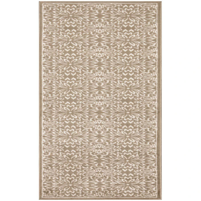 Nourison Jubilant Taupe JUB06 2 ft. X 6 ft. Rectangle Rug