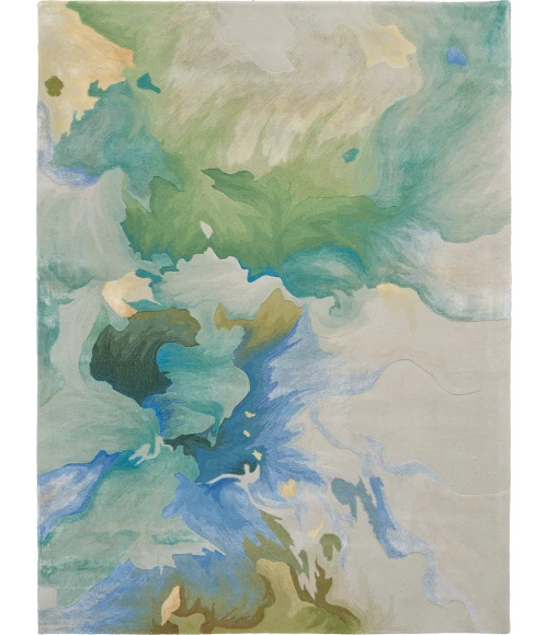 Nourison Prismatic Area Rug PRS16 Seafoam 5'6" x 7'5"