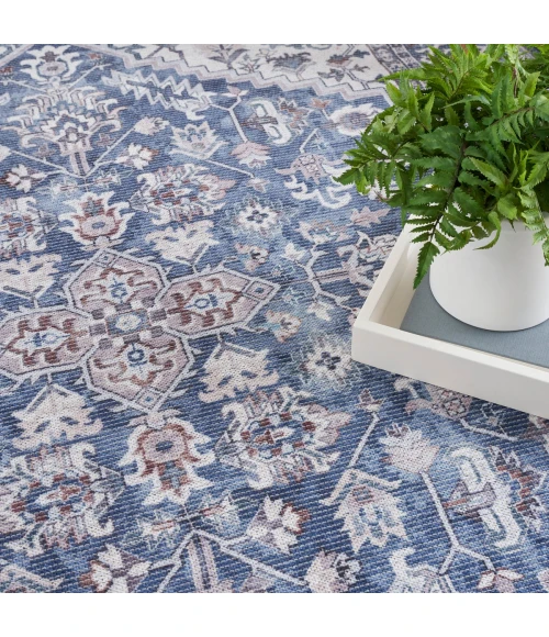 Nourison Machine Washable Series 1 Navy Ivory SR104 9 ft. X 12 ft. Rect. Rug