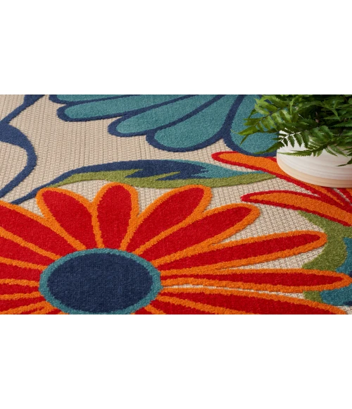 Nourison Aloha Multicolor ALH33 10 ft. X 14 ft. Rectangle Rug