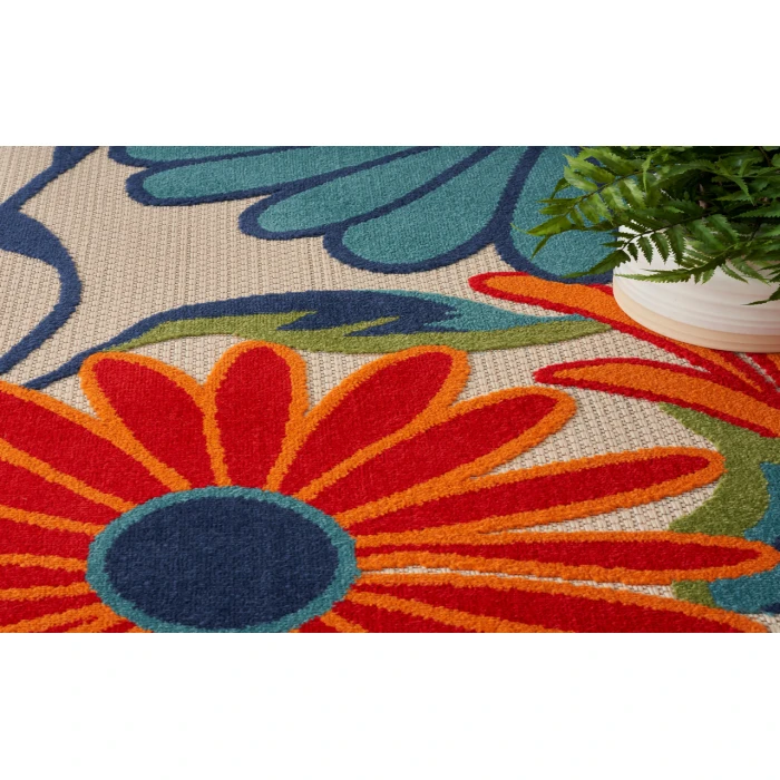 Nourison Aloha Multicolor ALH33 10 ft. X 14 ft. Rectangle Rug