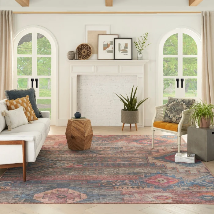 Nourison Machine Washable Series 1 Multicolor SR106 9 ft. X 12 ft. Rect. Rug