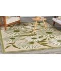 Nourison Aloha Ivory Green ALH33 3 ft. 6 in. X 5 ft. 6 in. Rectangle Rug