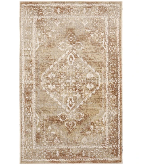 Nourison Astra Machine Washable Rust Multicolor ASW11 3 ft. 3 in. X 5 ft. Rect. Rug