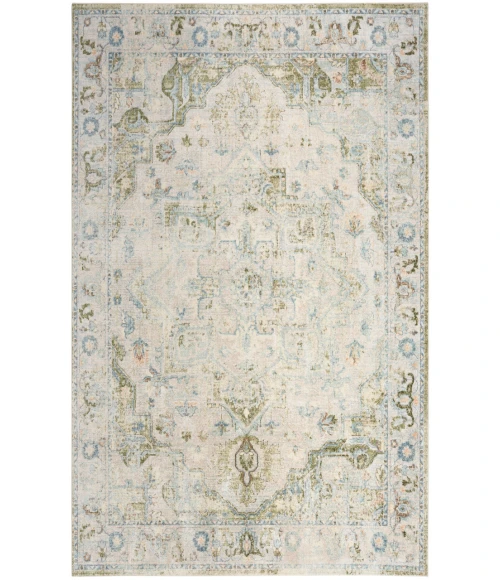 Nourison Astra Machine Washable Blue Green ASW12 9 ft. X 12 ft. Rectangle Rug