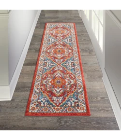 Nourison Home Passion PSN33 Red Multicolor 2 ft. 2 in. X 7 ft. 6 in. Area Rug