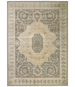 Michael Amini Platine MA204 Slate 5 ft. 3 in. X 7 ft. 5 in. Area Rug
