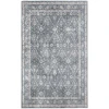 Nourison Home Astra Machine Washable ASW16 Dark Blue 4 ft. X 6 ft. Area Rug