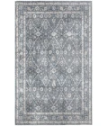 Nourison Astra Machine Washable Dark Blue ASW16 4 ft. X 6 ft. Rectangle Rug