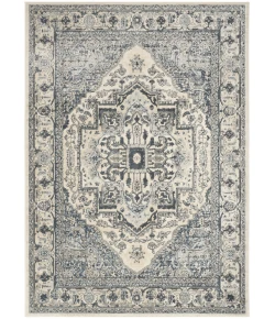 Nourison Home Quarry QUA18 Ivory Navy 5 ft. 3 in. X 7 ft. 3 in. Area Rug