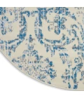Nourison Jubilant Round Area Rug JUB09-Ivory/Blue