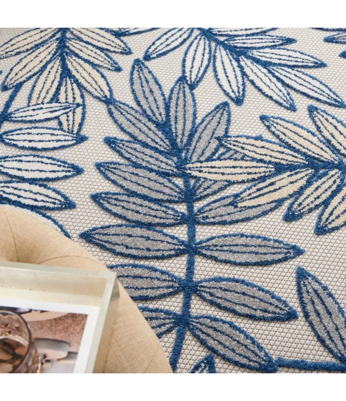 Nourison Aloha Area Rug ALH18-Ivory/Navy