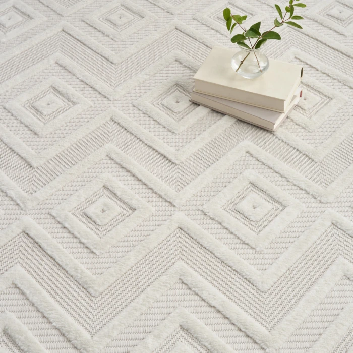Nourison Versatile Area Rug NRV01 Ivory/White
