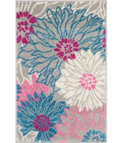 Nourison Home Passion PSN17 Grey 1 ft. 10 in. X 2 ft. 10 in. Area Rug