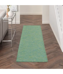 Nourison Home Positano POS01 Blue Green 2 ft. 2 in. X 8 ft. Area Rug