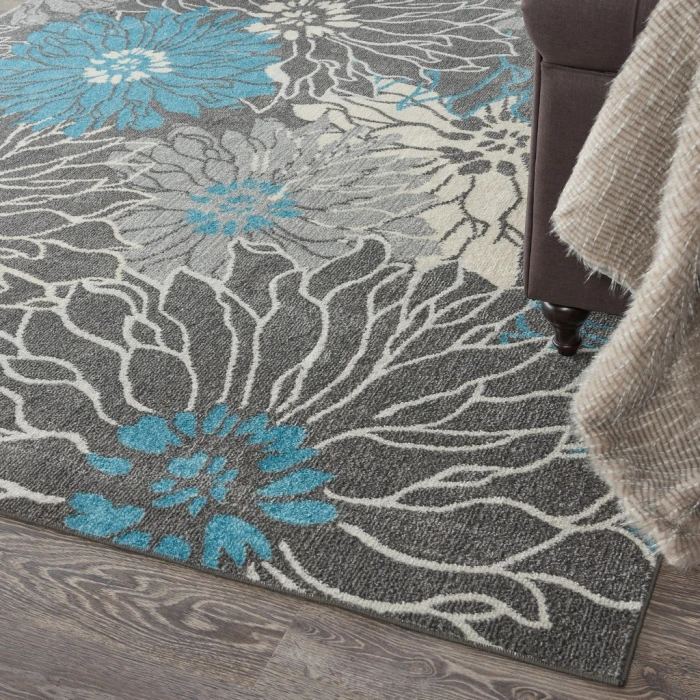 Nourison Passion Area Rug PSN17-Charcoal/Blue