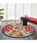 Nourison Aloha Area Rug ALH20-Red/Multicolor