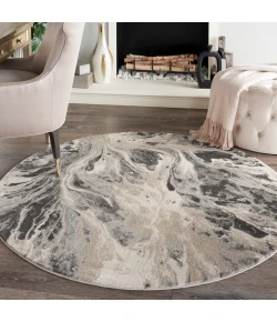Nourison Home Decor Elegance FAR01 Multicolor 3 ft. 10 in. Round Area Rug