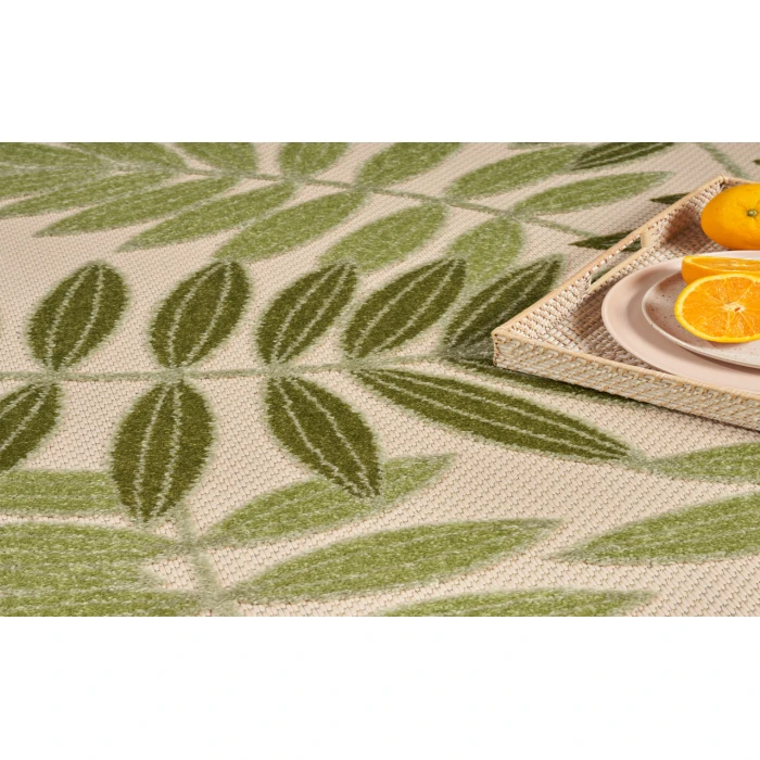 Nourison Aloha Ivory Green ALH18 12 ft. X 15 ft. Rectangle Rug