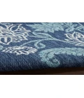 Nourison Garden Oasis Navy GOA03 6 ft. X 9 ft. Rectangle Rug