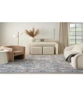 Nourison Allur Light Blue ALR03 7 ft. 10 in. X 9 ft. 10 in. Rectangle Rug