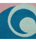 Nourison Grafix Round Area Rug GRF21-Blue Multi Colored