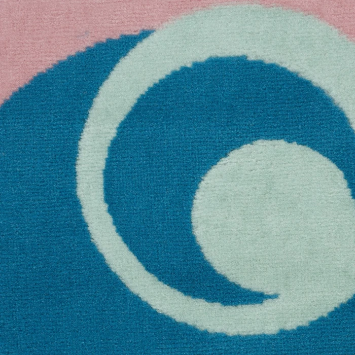 Nourison Grafix Round Area Rug GRF21-Blue Multi Colored