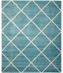 Nourison Home Brisbane BRI03 Aqua 8 ft. 2 in. X 10 ft. Area Rug