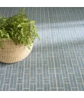 Nourison Home Washable Charm Blue WCH02 8ft. x 10ft. Rect. Rug