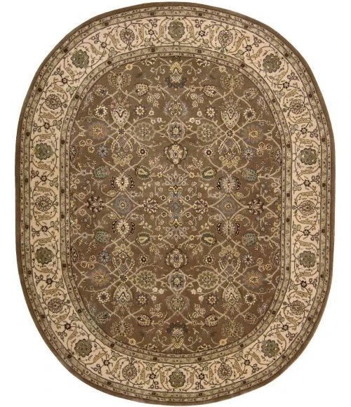 Nourison 2000 Oval Area Rug 2091-Mushroom