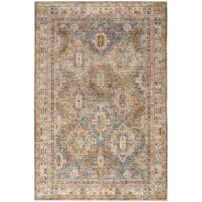 Nourison Sahar Blue SHR01 8 ft. X 10 ft. Rect. Rug