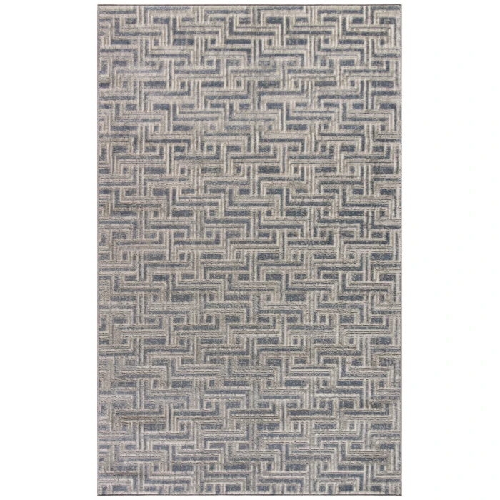Nourison Serenity Home Blue Ivory SRH04 3 ft. 11 in. X 5 ft. 11 in. Rectangle Rug