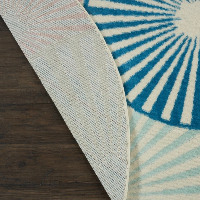 Nourison Grafix Round Area Rug GRF20-Ivory/Multi