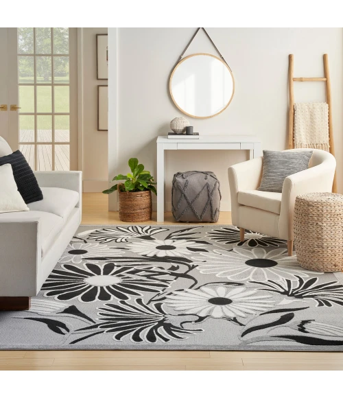 Nourison Aloha Area Rug ALH33 Black White