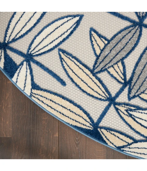 Nourison Aloha Area Rug ALH18-Ivory/Navy