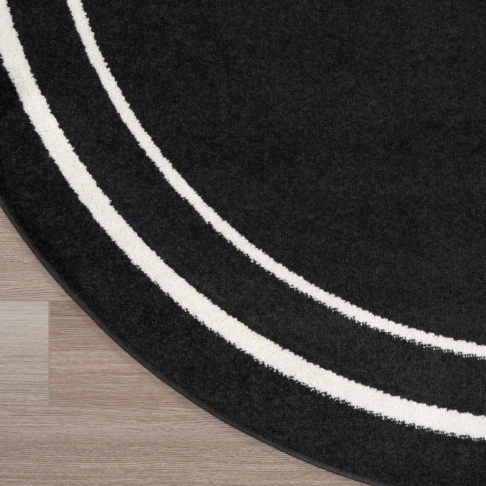 Nourison Nourison Essentials Area Rug NRE02 Black Ivory