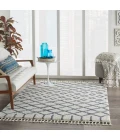 Nourison Moroccan Shag Area Rug MRS01-White