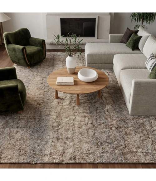 Nourison Dreamy Shag Ivory Beige DRS09 7ft. x 10ft. Rect. Rug