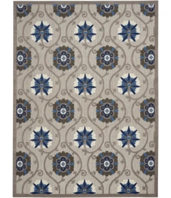 Nourison Home Aloha ALH19 Grey Blue 7 ft. 10 in. X 10 ft. 6 in. Area Rug