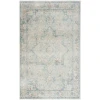 Nourison Home Astra Machine Washable ASW12 Light Blue 5 ft. 3 in. X 7 ft. Area Rug