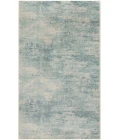 Nourison Astra Machine Washable Blue Ivory ASW07 2 ft. 2 in. X 10 ft. Rectangle Rug