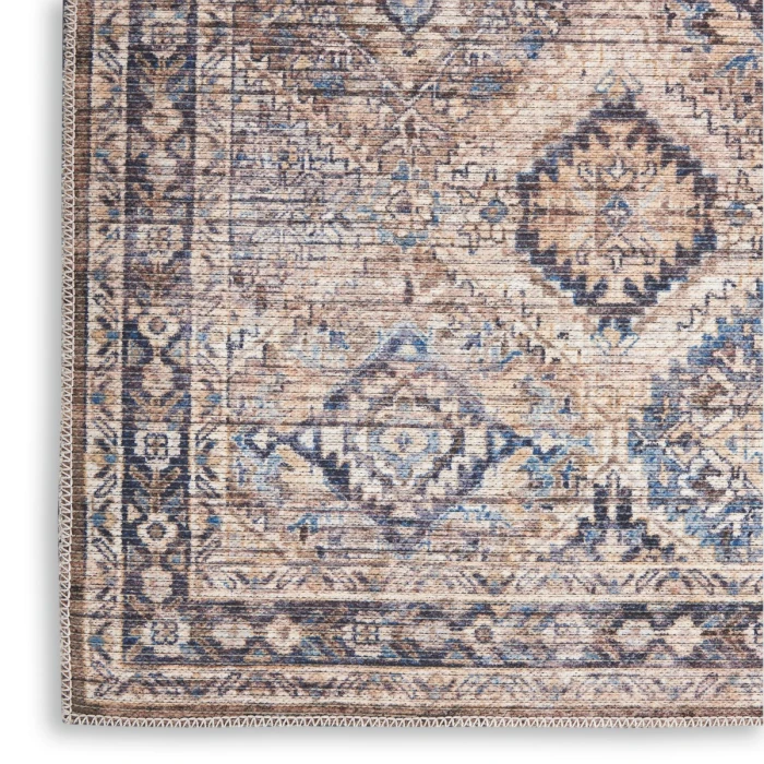 Nicole Curtis Machine Washable Series 1 Area Rug SR103 Ivory/Latte 2' x 4'