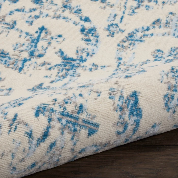 Nourison Jubilant Runner Area Rug JUB09-Ivory/Blue