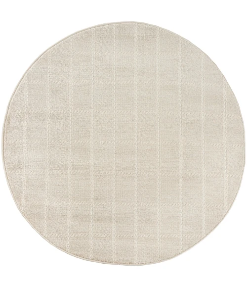 Nourison Serenity Home Ivory Cream SRH05 4 ft. X Round Rug