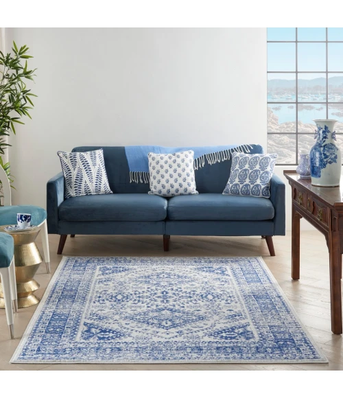 Nourison Whimsicle Area Rug WHS15-Ivory Navy