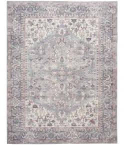 Nourison Home New Concept Washables SR104 Grey 7 ft. 10 in. X 9 ft. 10 in. Area Rug