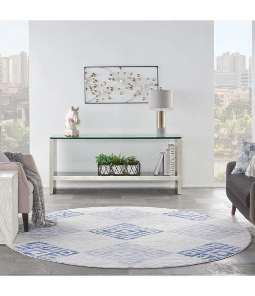 Nourison Whimsicle Area Rug WHS18-Grey Blue
