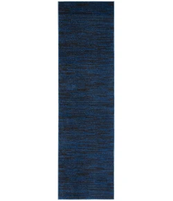 Nourison Home Nourison Essentials NRE01 Midnight Blue 2 ft. 2 in. X 7 ft. 6 in. Area Rug